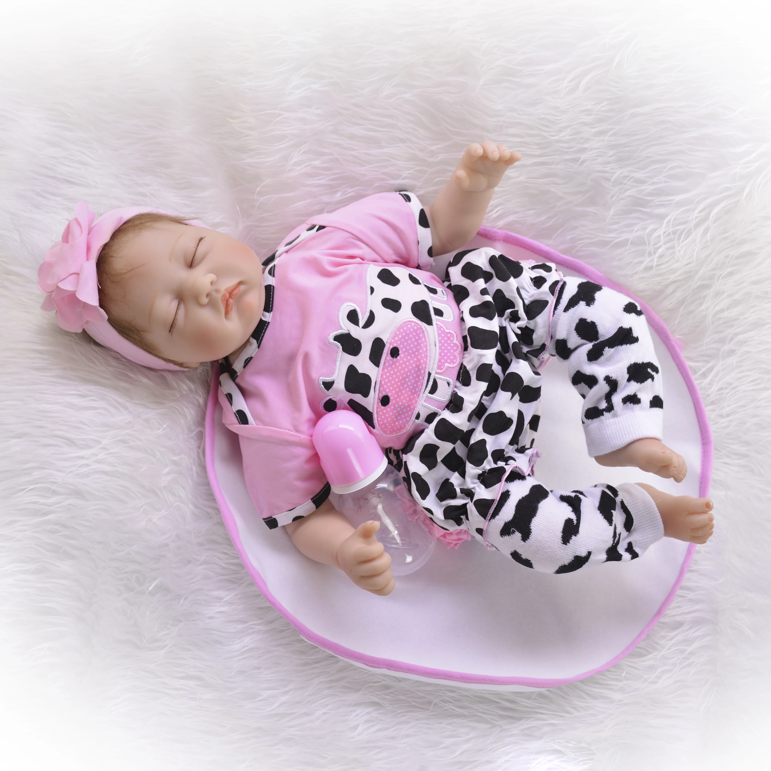 22 дюймов мягкий силиконовый детский Реалистичная кукла Новорожденный