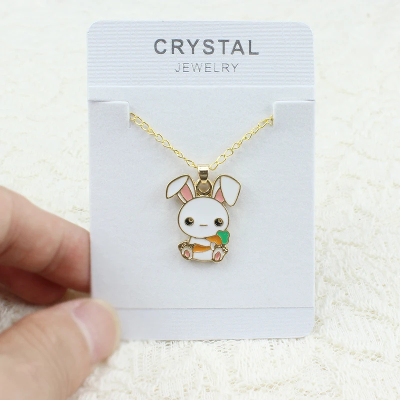 Модные ювелирные изделия для женщин и мужчин Золотая цепочка шарм эмаль животное