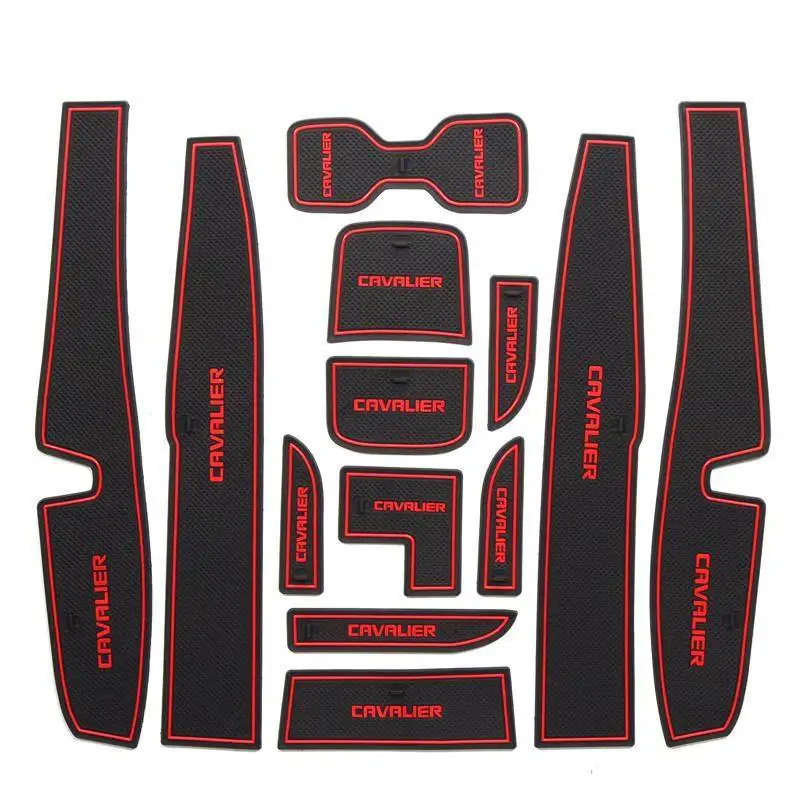 

For Chevrolet Cavalier Rubber Mat Door Slot Pad Cup Cushion Groove Mat Lnterior Anti Slip Mat Car Accessories Styling