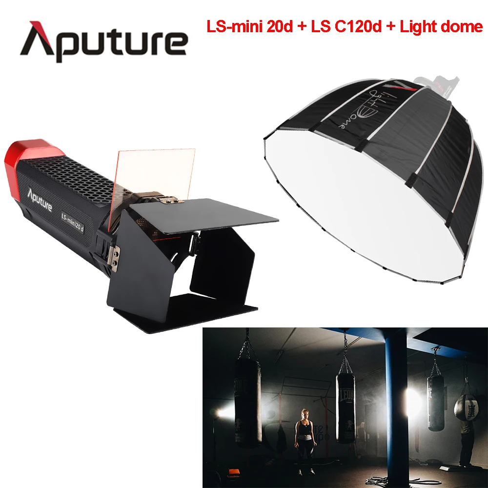 Aputure LS-mini 20d задний светильник LS C120d + купольный ключевой COB светодиодный студийный