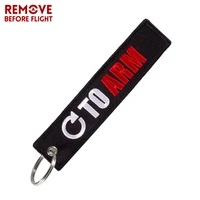 car keychain embroidery go to arm key chain fashion motorcycles keyring for chaveiro para moto luggage tag aviation gift