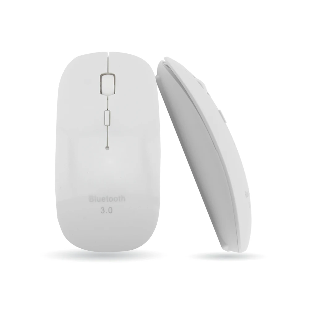 white CHUYI Беспроводная Bluetooth 3,0 мышь Ультра тонкая мышь 1000-1200-1600DPI оптическая игровая мышь компьютерные мыши BT мышь для ПК ноутбука - Цвет: white