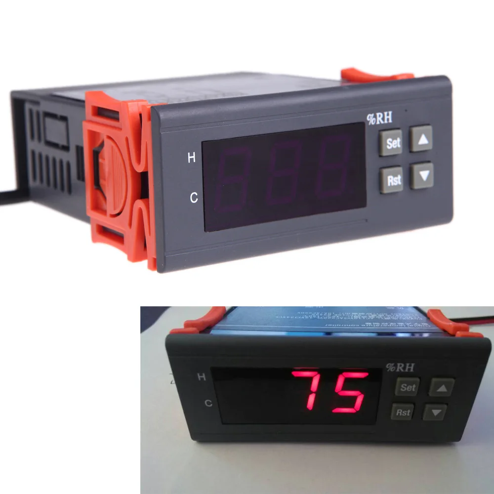 10A 110V Mini Digital Air Humidity Controller fine hygrometer thermometer thermostat weather station diagnostic-tool with Sensor |