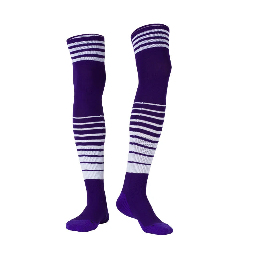 

New Men Outdoor Soccer Socks Professional Knee High Support Stocking Adult Sport Towel Cotton Sock 1 Pair