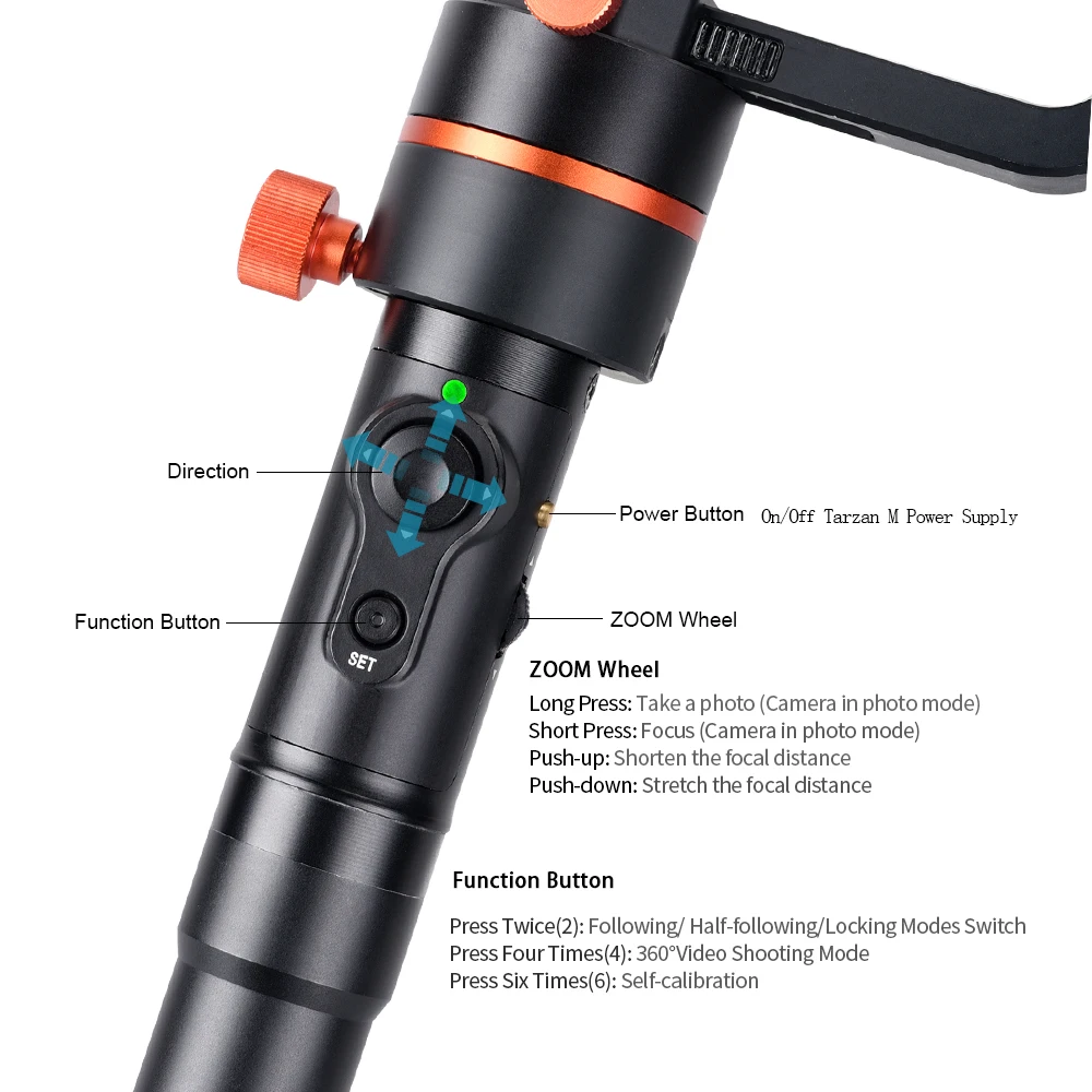 ViewFlex Тарзан м (B) 3 осевой ручной Gimbal Video Стабилизатор для Sony/для Panasonic/для цифровой