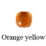 Orange Yellow SLJELY Женская мода многоцветные граненые Кристальные конфеты квадратные серьги серебро роза золотой цвет цирконий камни капли воды серьги - Окраска металла: Orange Yellow