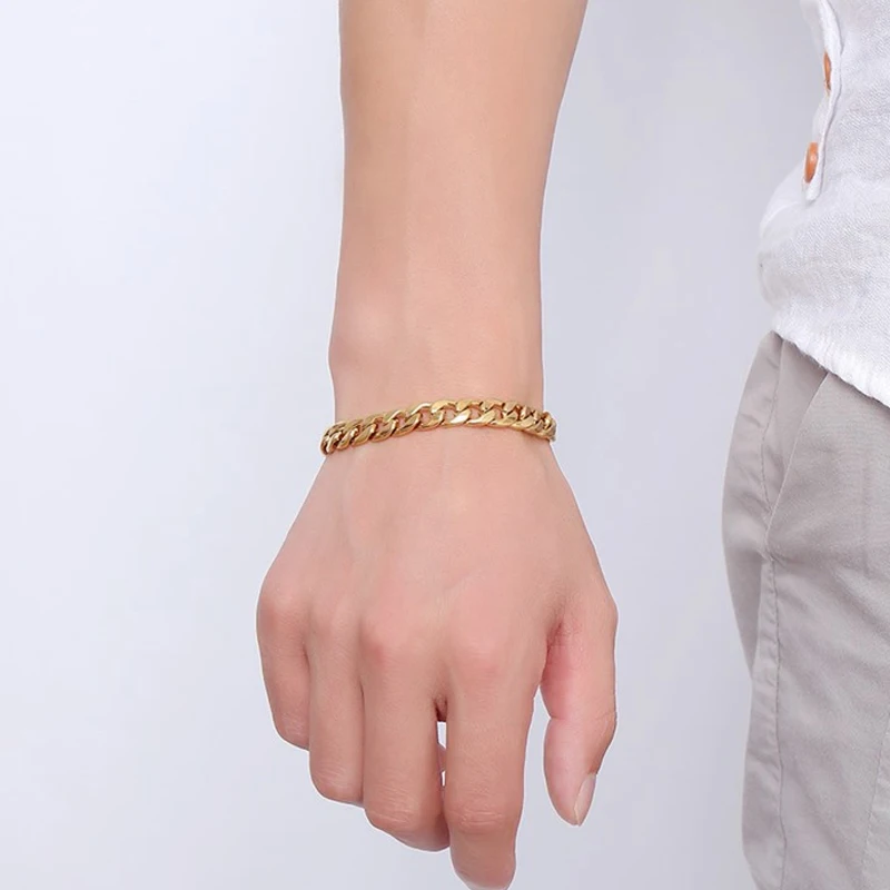 Meaeguet классические мужские кубинские браслеты с цепочкой и звеньями вечерние