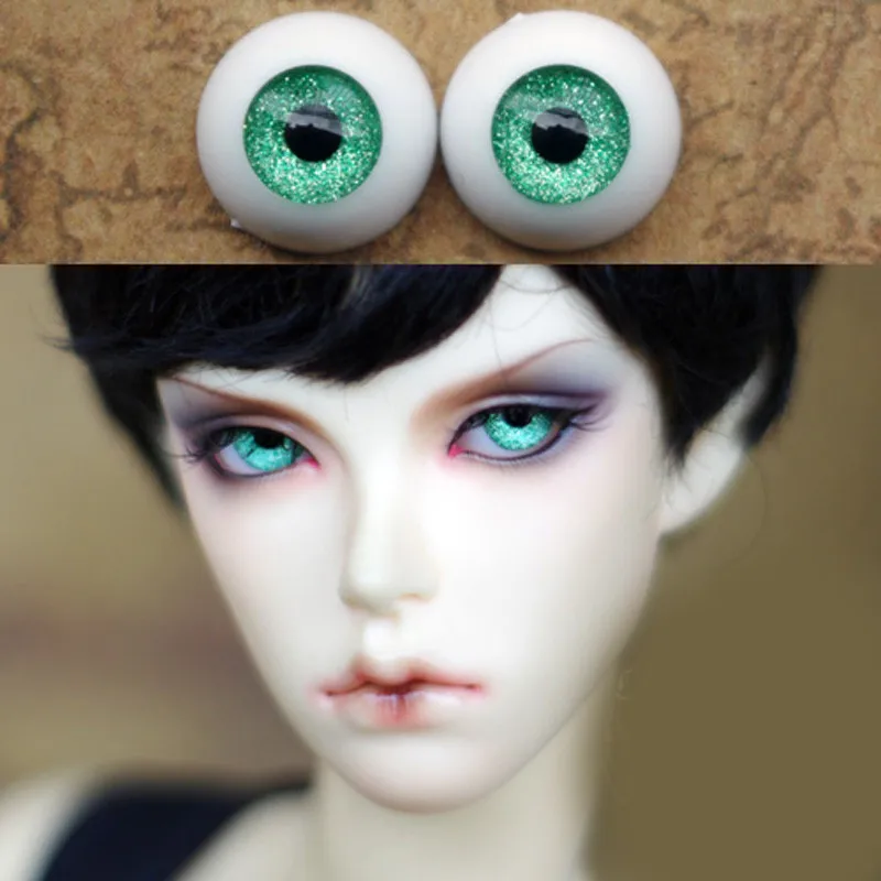 Металлические зеленые глаза для кукол Bjd игрушки BJD sd-очки 1/3 1/4 1/6 8 14 16 18 20 мм