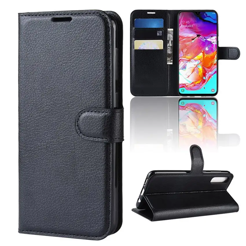 A50 A40 A60 A70 Чехол Флип кожаный чехол для samsung Galaxy A50 A40 A60 A70 крышка полное покрытие Защитная пленка для экрана, защита пленка