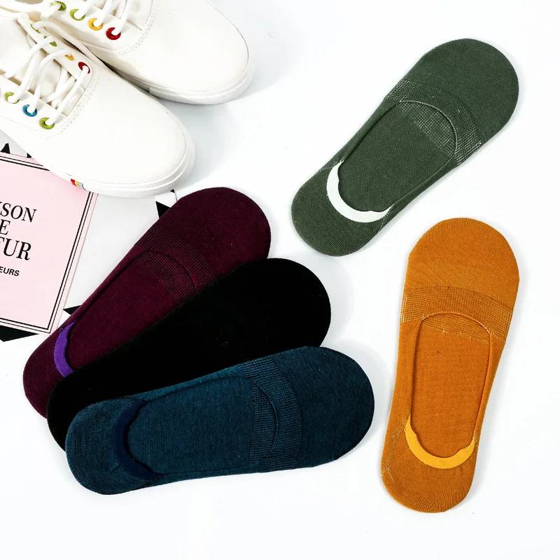 Новинка весна-лето 2018 носки 5 парт/Лот женские хлопковые однотонные невидимые