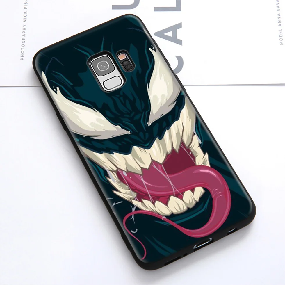Мягкий чехол WEBBEDEPP Mavel Venom для Samsung Galaxy S10 S10e S9 S8 Plus S7 S6 Edge &amp J6 2018 Note 10 9 8 |