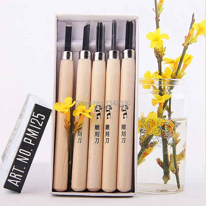 Бесплатная доставка 5 шт. дятел сухая резьба по дереву ручная работа набор