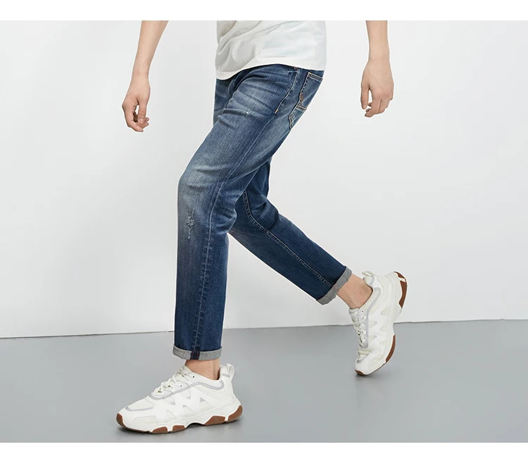 JackJones мужские осенние Стрейчевые зауженные укороченные джинсы модные брюки мужская одежда 218332542 219232506