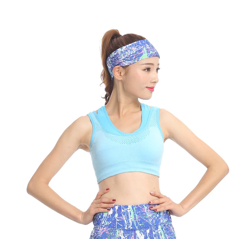 Спортивные эластичные повязки на голову для йоги фитнеса женщин растягивающиеся