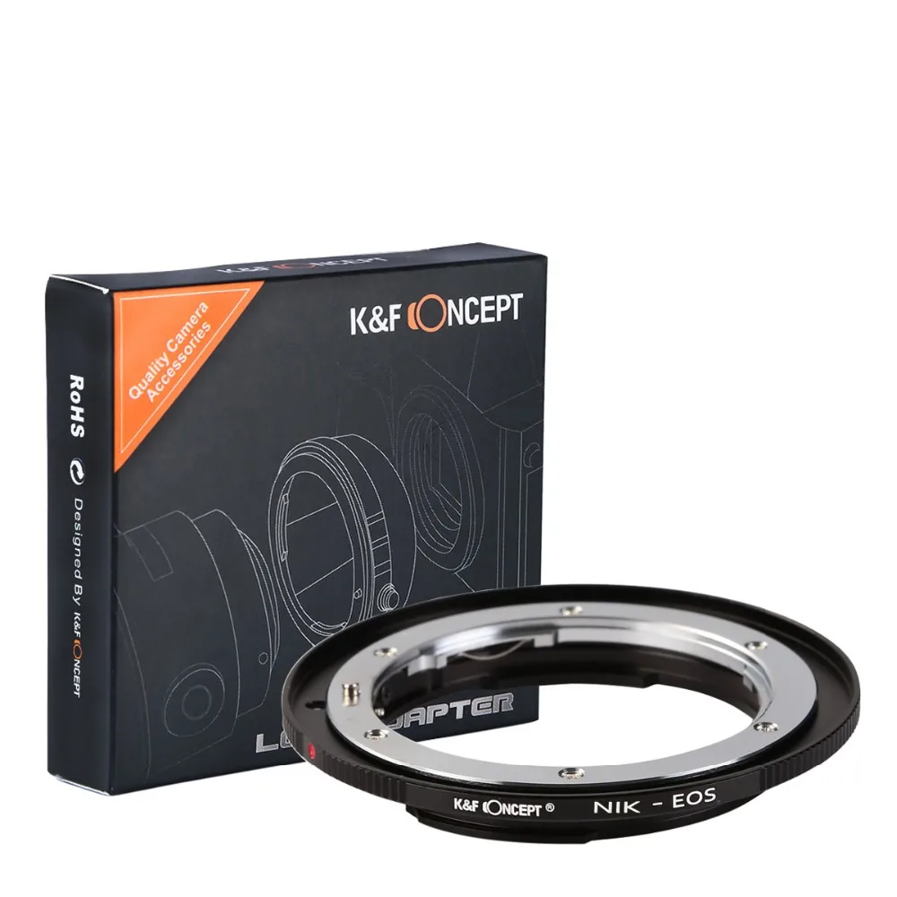 K& F контурное крепление для объектива камеры кольцо-адаптер подходит для Nikon F AI Ai-S объектив+ бесконечный фокус для Canon EOS EF крепление камеры корпус