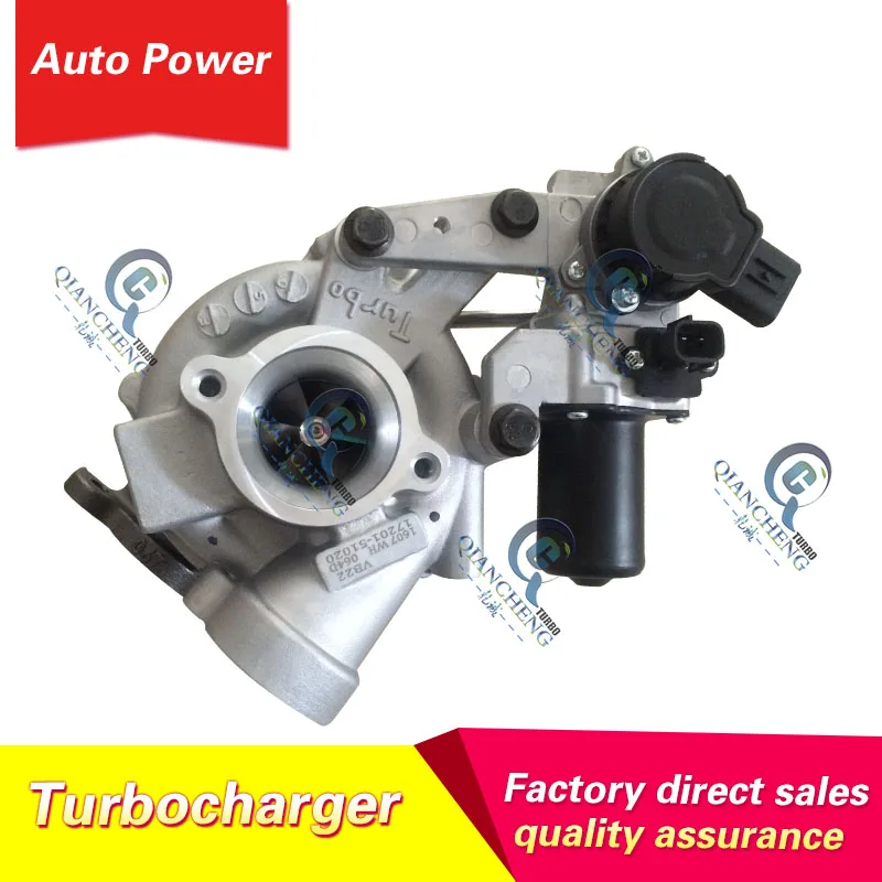 Турбокомпрессор VB22 VB23 турбокомпрессор 17201-51020 17201-51021 для Toyota Landcruiser V8 D 1VD-FTV пара |