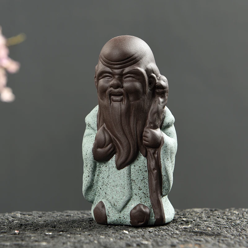 1 шт. чайный питомец Yixing фиолетовая глина статуя Будды чайная игрушка