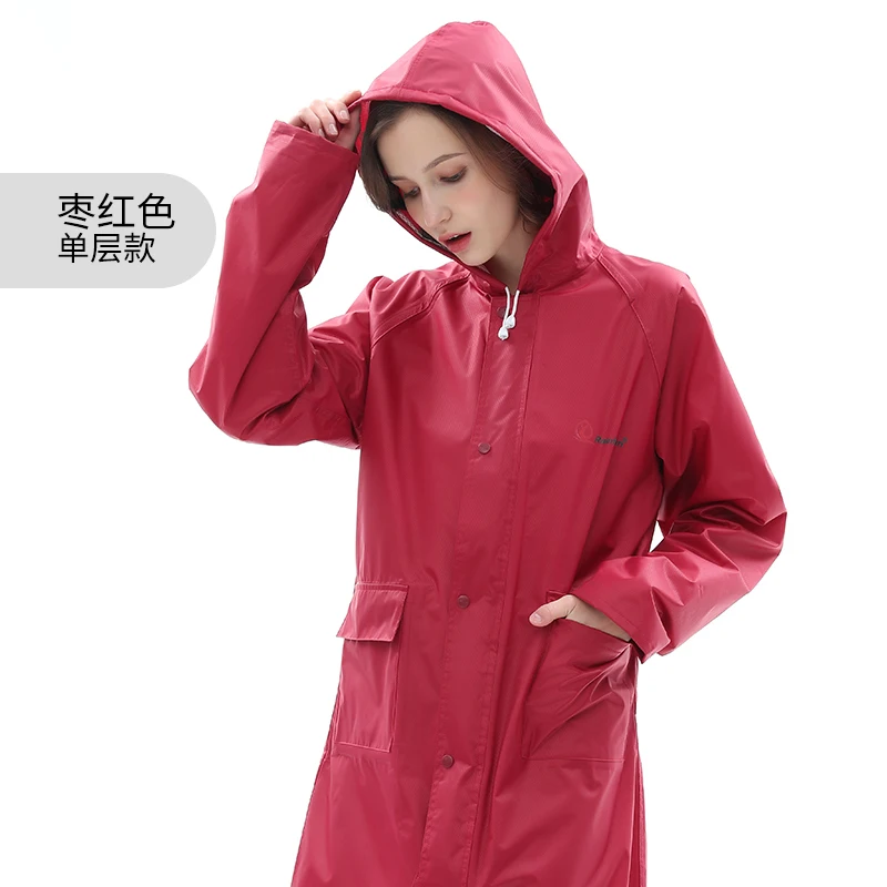 

Long Raincoat Men Outdoors Fashion Windproof Waterproof Hooded Impermeable Hiking Rain Gear Poncho Waterproof Hooded Coats3DYY06