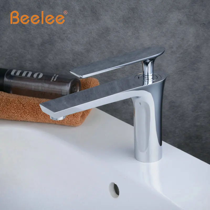 Beelee классический стиль латунный Смеситель для раковины кран горячей и холодной