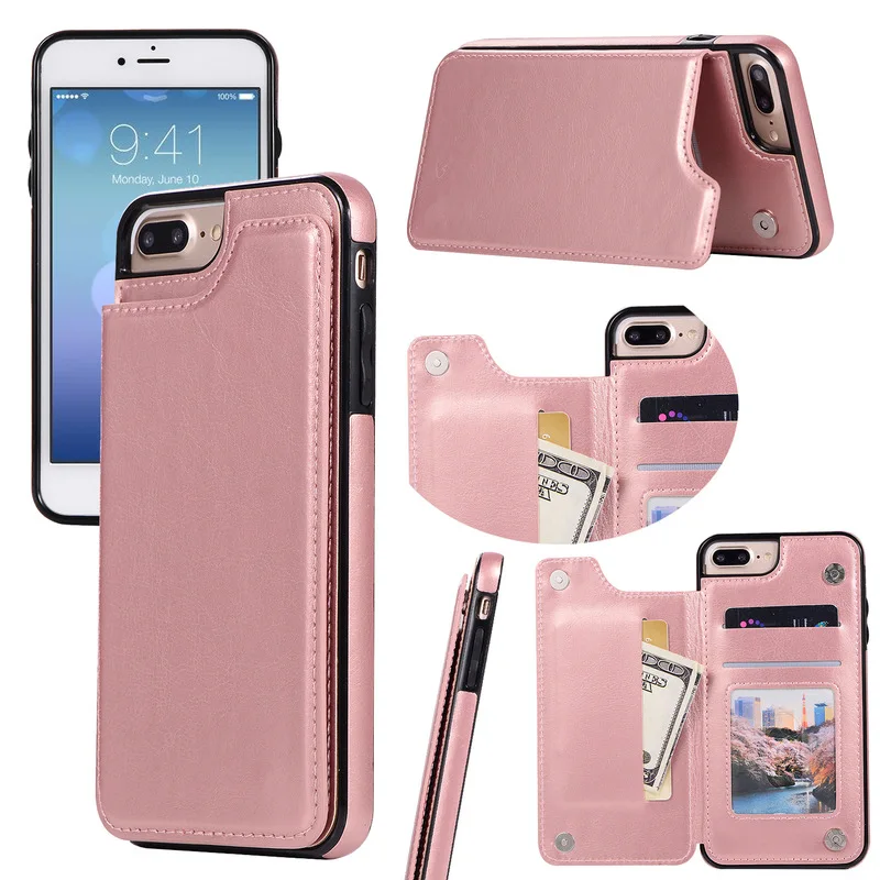 Luxury Wallet Explosion Models Phone Case for IPhone 6 7 8 X XR XS Max 5S Plus PU Leather Back Cover Shell | Мобильные телефоны и