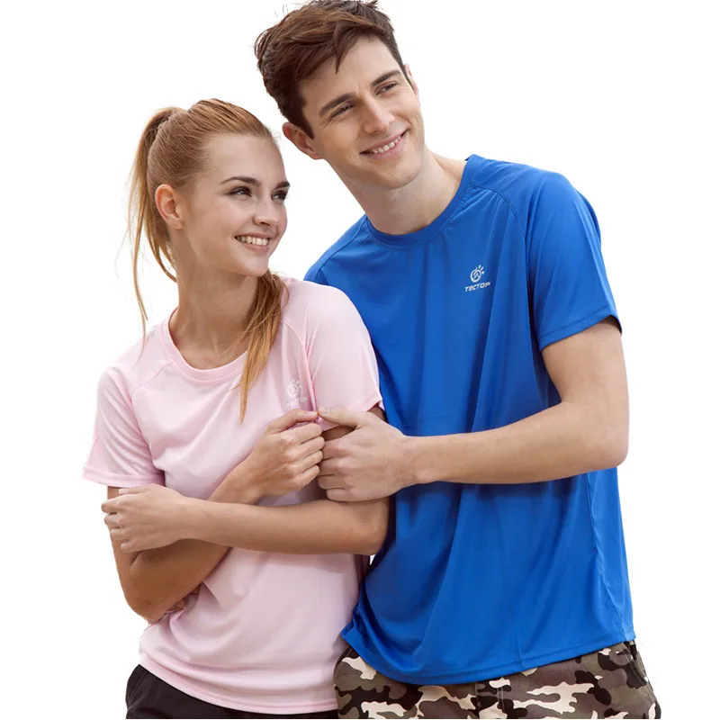 Tectop мужская и женская уличная футболка влюбленные ультра светильник дышащие