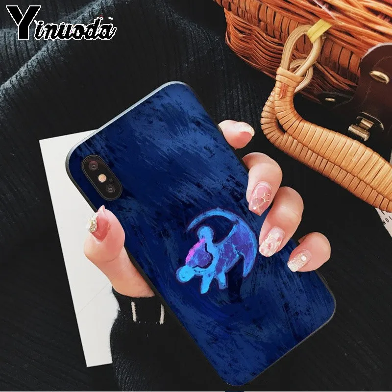 Yinuoda черный ТПУ мягкий резиновый чехол для телефона Apple iPhone 8 7 6 6S Plus X XS MAX 5 5S SE