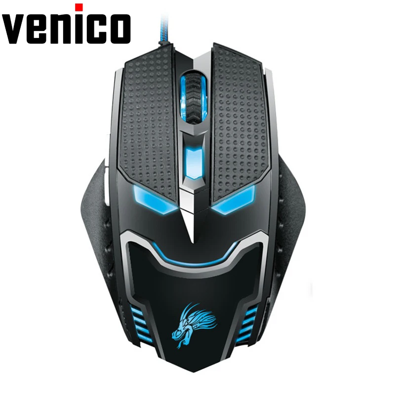 Новый 2017 5000 Точек на дюйм LED оптическая 6D USB проводной Игры игровые Мышь Gamer