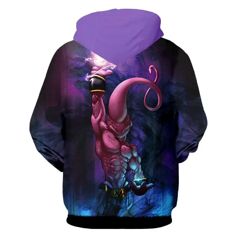 CJLM 3d Толстовка мужская забавная печать Dragon Ball Z толстовки худи в стиле аниме Homme