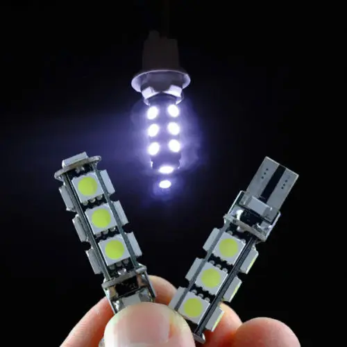 Комплект 10 лампочек Pingo T10 W5W 501 194 13 Led Canbus Samsung Chip Branca без ошибок | Автомобили и