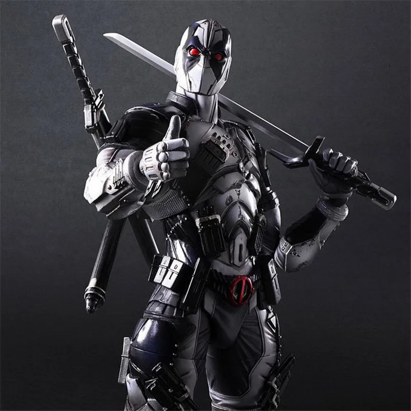 PLAY ARTS 26 см Western Animiation Super Hero Deadpool оригинальные шарниры подвижные ПВХ Фигурки