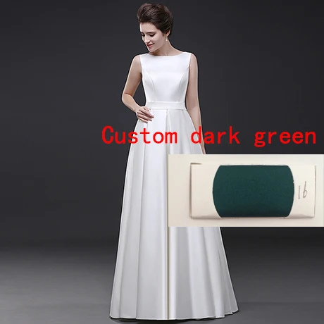 Ladybeauty пляжные свадебные платья Vestido Noiva простые белые вечерние платья трапециевидной формы для выпускного вечера - Цвет: Зеленый