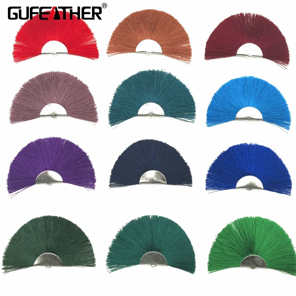 Кисть и кисточка GUFEATHER L133/4 см/веер кисточка/серебристые металлические