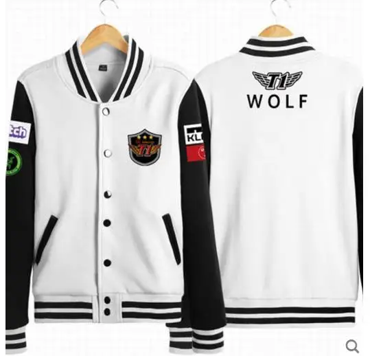 SKT T1 Faker Peanut Huni Bang Wolf косплей костюм с длинным рукавом бейсбольная куртка высокое качество Прямая