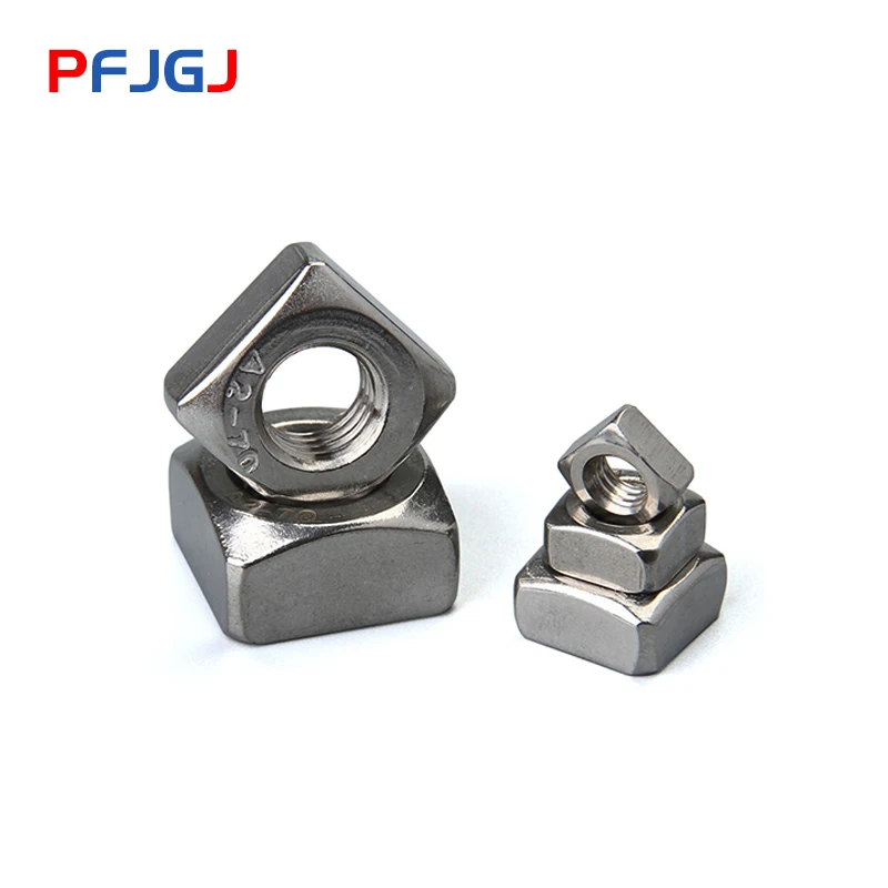 Peng Fa 100/50/20/10 шт. DIN557 GB39 M3 M4 M5 M6 M8 304 и 201 квадратные гайки из нержавеющей стали|Гайки| |