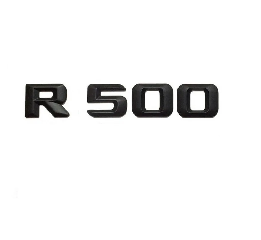Матовая черная наклейка R 500 в виде букв заднего багажника цифр знаков эмблемы для