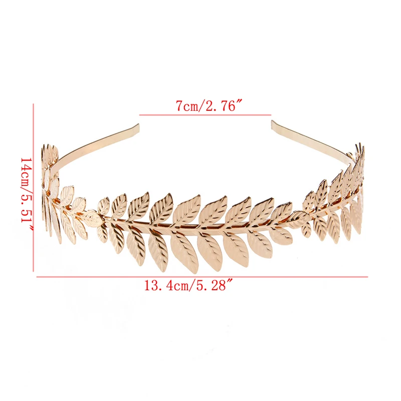 Fashion Chic Women Vintage Goddess Olive Leaf Hairband Headdress Hair Band Crown Wedding |