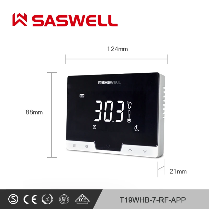 SASWELL WiFi умный термостат контроллер для газовой котельной термостат Еженедельный программируемый