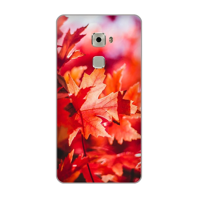 Autumn fire red Maple leaves Soft TPU phone Case Cover for Huawei G8 Honor 5C 6A 6C 6X 7 7A 7X 8 8X 9 LITE V8 shell |
