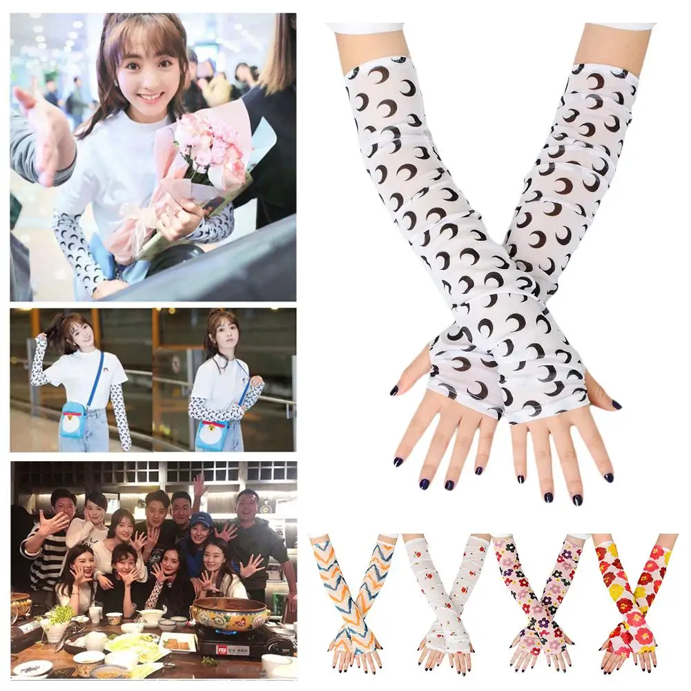 1 пара солнцезащитный рукав Летняя Солнцезащитная манжета милая девушка стиль