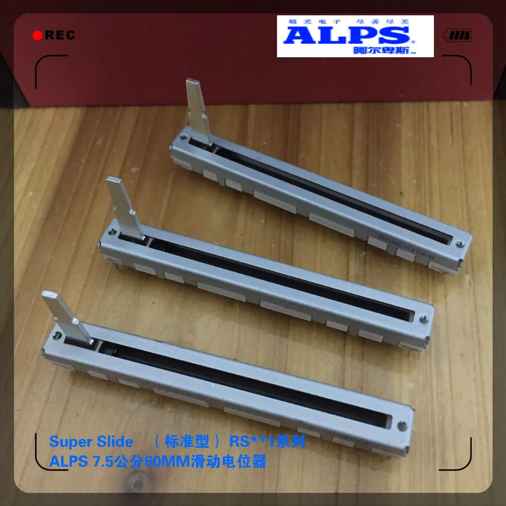 ALPS переключатель Faders RS60112A600N скользящий потенциометр Длина 7 5 см 10 КБ одно звено 75
