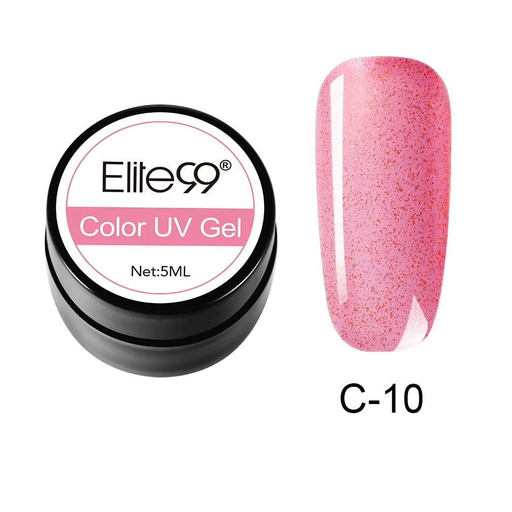 C-10 Elite99 Гель-лак гель uv Vernis светодиодный Гель-лак для ногтей художественный Гель-лак для ногтей чистый цвет Гель-лак 5 мл Гель-лак es Soak Off Nail Art - Цвет: C-10