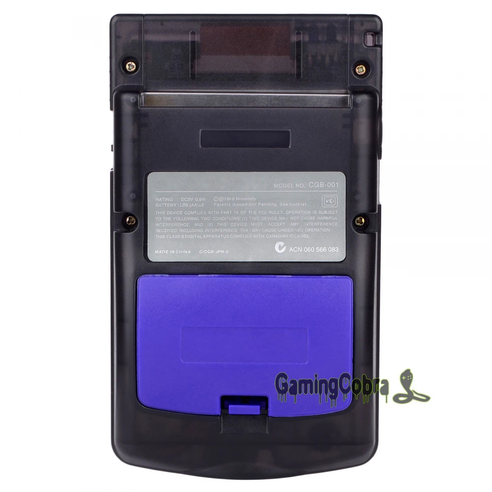 eXtremeRate Purple Battery Door Cover Replacement Parts for Gameboy Color