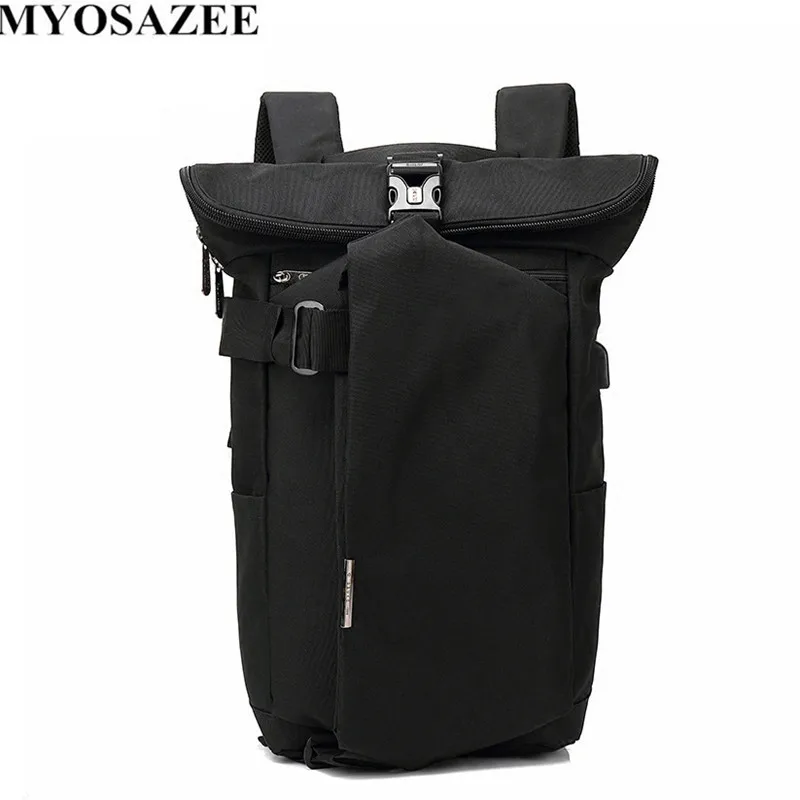 Рюкзак мужской холщовый с USB портом|solid backpack|backpack fashionfashion backpack |