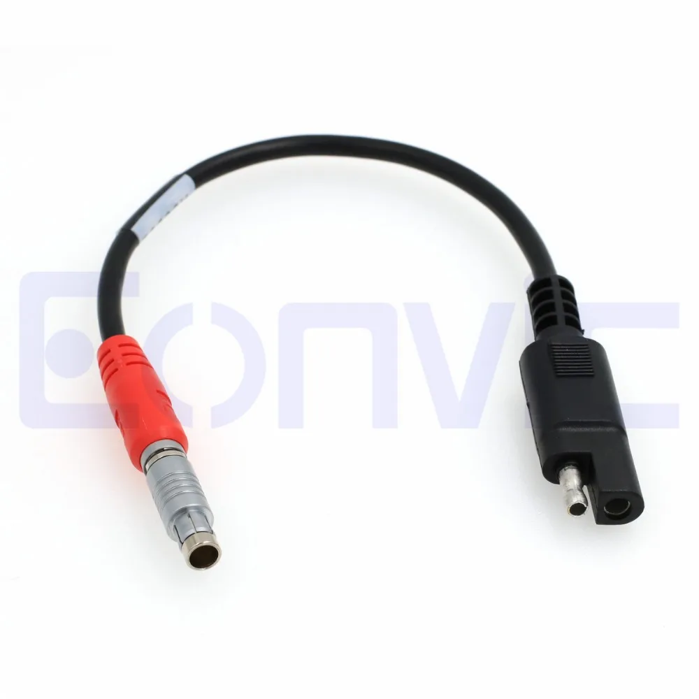 Topcon GPS 5pin до SAE 2 контактный разъем Мощность кабель для HiPer/Legacy/GB/GR 3|cable for|cable powercable |