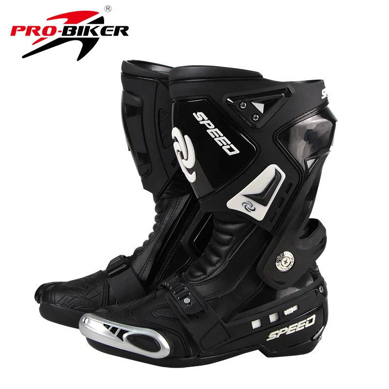Высокие мотоциклетные ботинки для верховой езды из микрофибры
