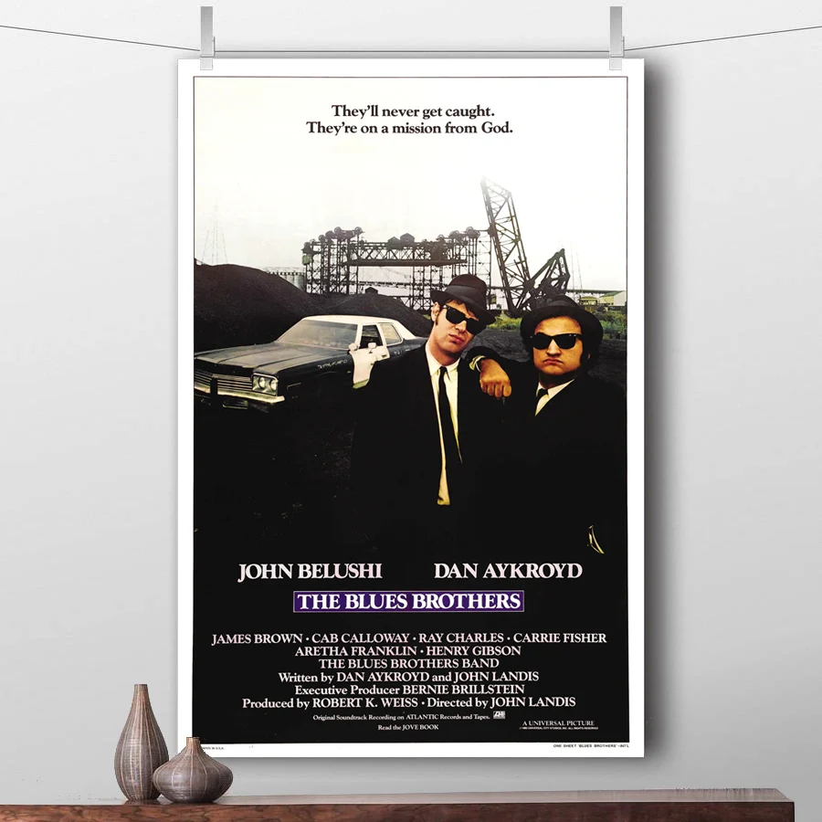 The Blues Brothers (1980) Классический Плакаты и художественная печать на холсте картина с