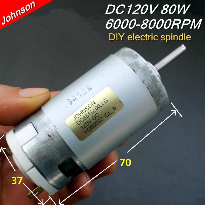 Тонкий двигатель постоянный ток 8400 в 120 об/мин DIY сверление шлифование