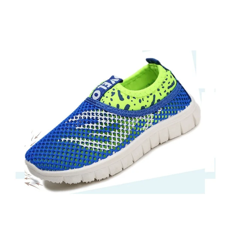 Новая детская одежда для мальчиков и девочек из сетчатого материала Обувь