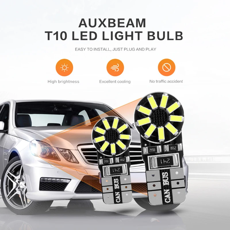 10 шт. T10 3014 18SMD светодиодный Автомобильный задний фонарь габаритная лампа авто
