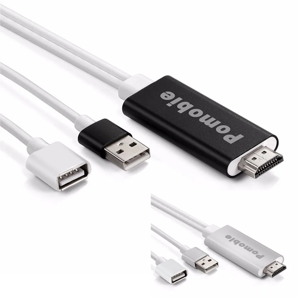 Pomobie Lightning HDMI адаптер Plug and Play цифровой AV Прямая поставка|Кабели HDMI| |